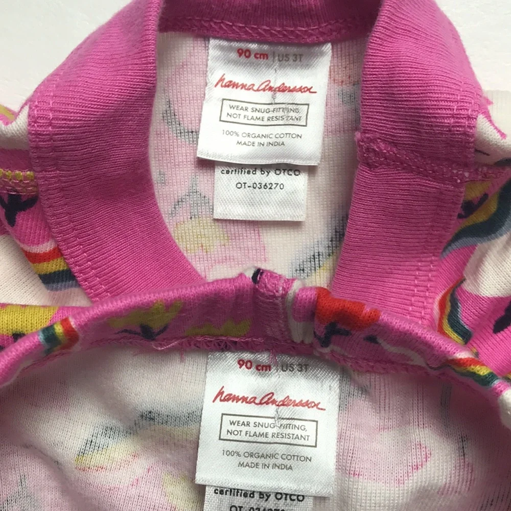 **Hanna Andersson Organic Pajama Set (size 90)